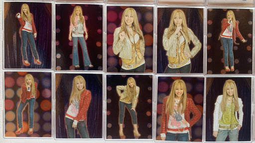 Hannah Montana TV Show Series 1 Foil Stickers Chase Card Set (10) Topps 2008   - TvMovieCards.com