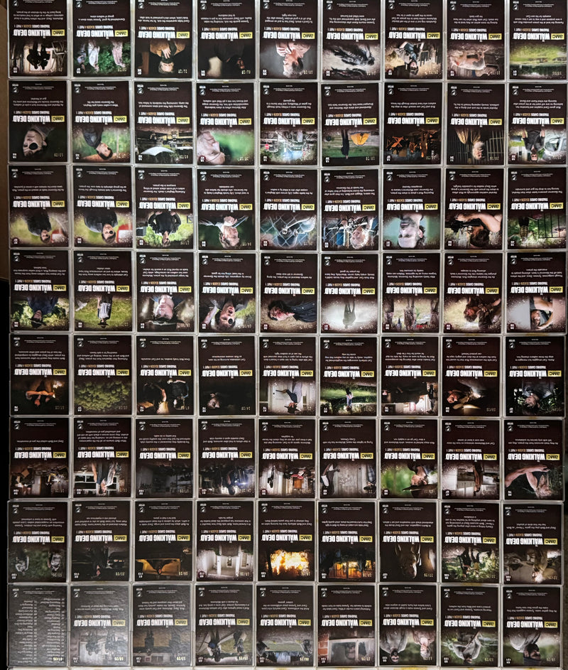 Walking Dead Season 4 Part 1 Gold Foil Parallel Complete Base Trading Card Set o - TvMovieCards.com
