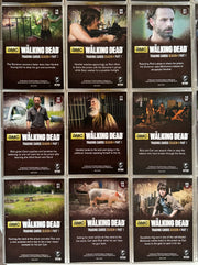Walking Dead Season 4 Part 1 Gold Foil Parallel Complete Base Trading Card Set o - TvMovieCards.com