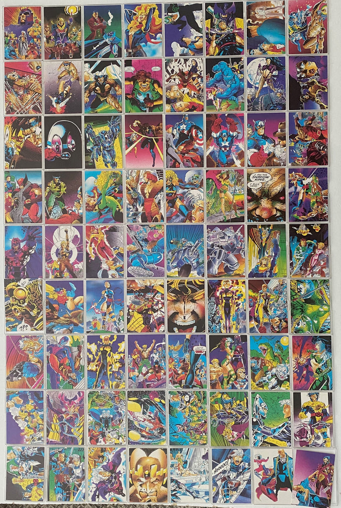 X-Men Jim Lee Art Base Card Set 90 Cards Comic Images 1991