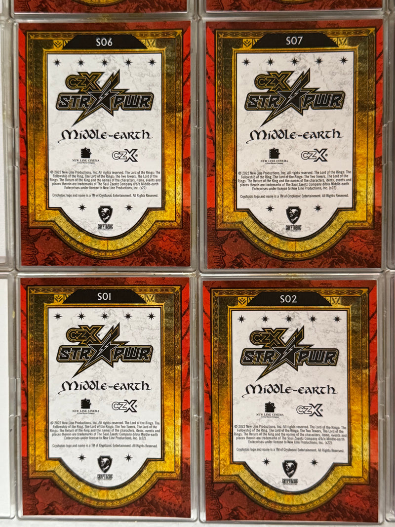 2022 CZX Middle Earth Red STR PWR Complete Trading Card Set S1-S25 - TvMovieCards.com