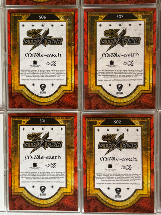 2022 CZX Middle Earth Red STR PWR Complete Trading Card Set S1-S25 - TvMovieCards.com