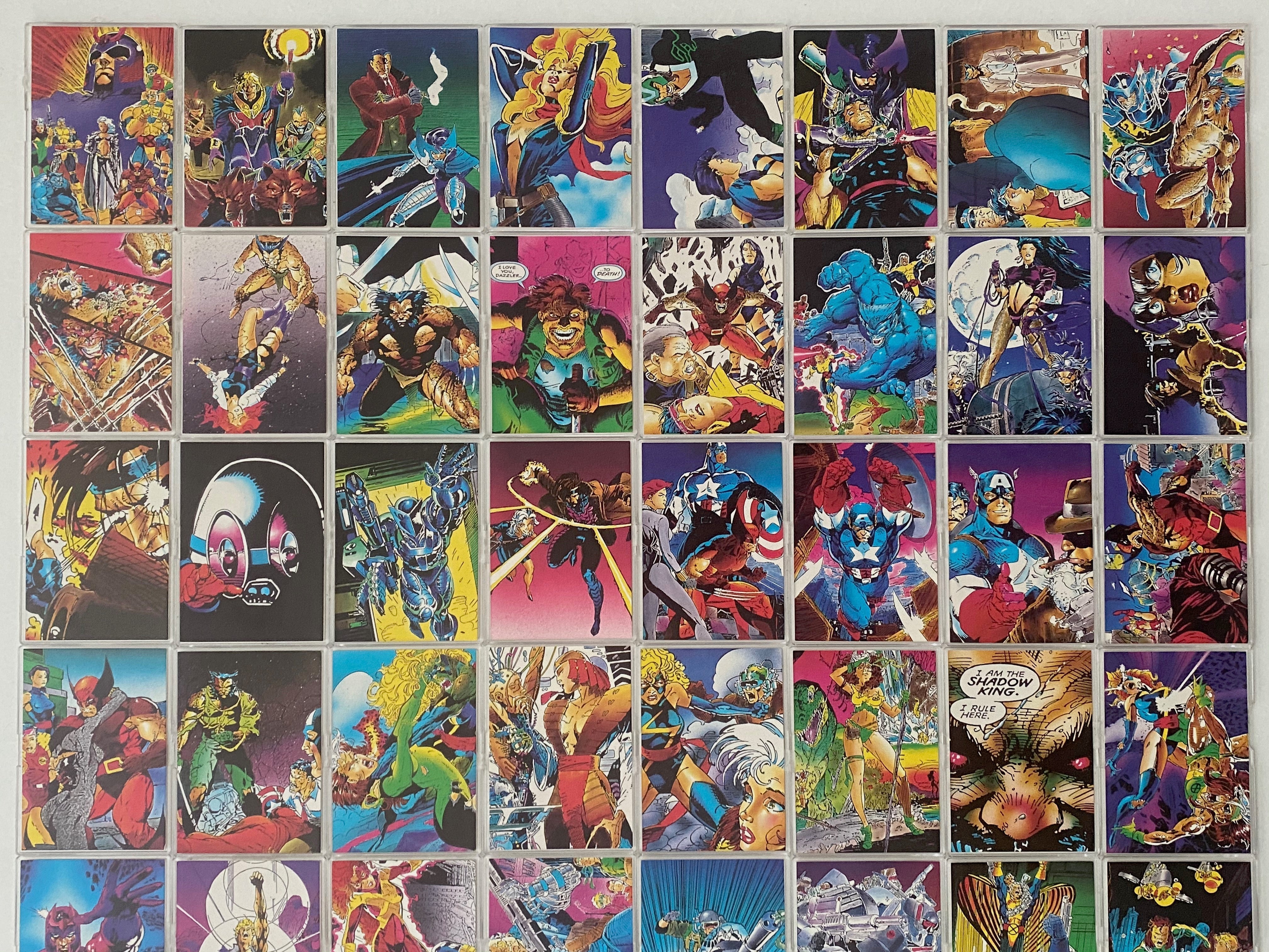 X-Men Jim Lee Art Base Card Set 90 Cards Comic Images 1991