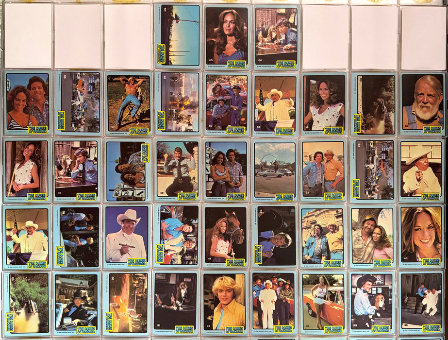 1980 Dukes of Hazzard Series 1 Blue VTG Complete Trading Card Set of 66 Donruss - TvMovieCards.com