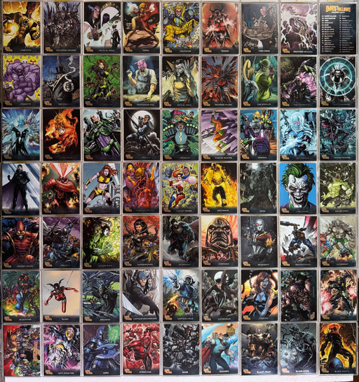 DC Comics Super-Villains Parallel Gold Foil Base Trading Card Set 63 Cards 2015 - TvMovieCards.com