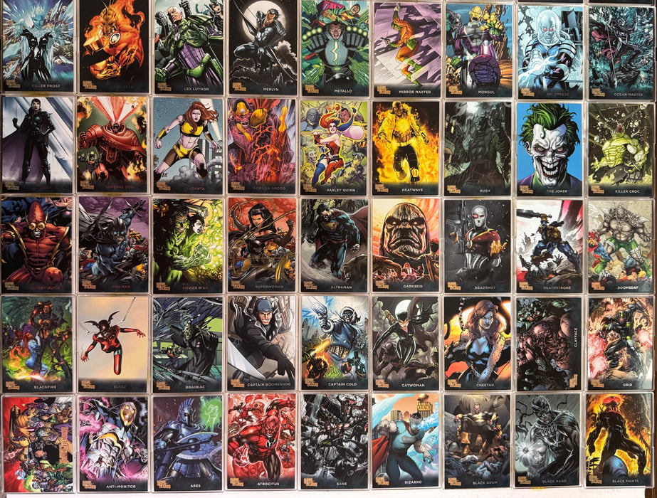 DC Comics Super-Villains Parallel Gold Foil Base Trading Card Set 63 Cards 2015 - TvMovieCards.com