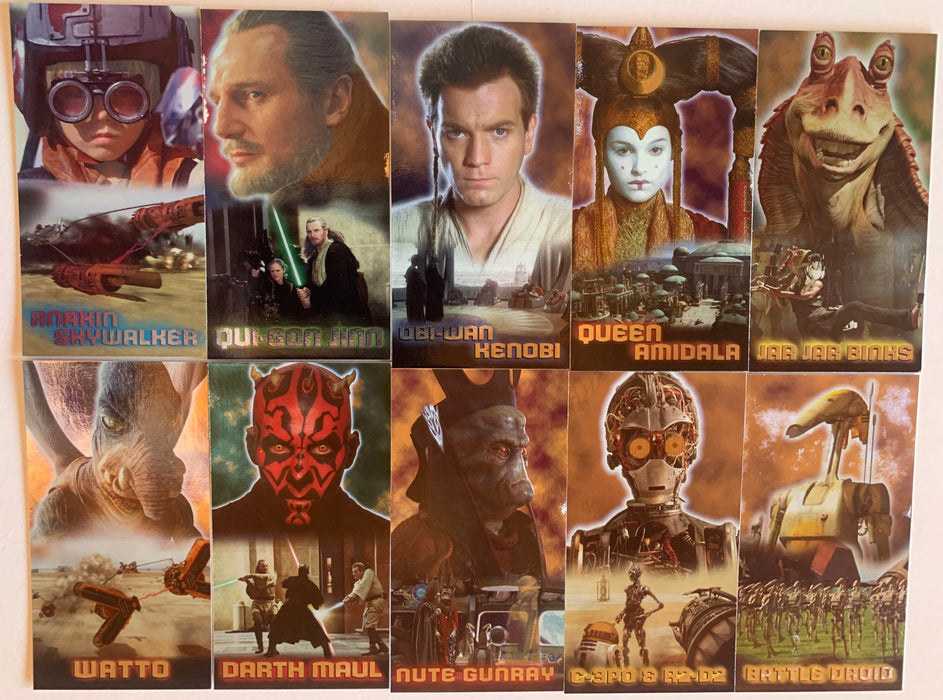 Star Wars Episode 1 Phantom Menace Widevision Foil Chase Card Set F1-F10 - TvMovieCards.com