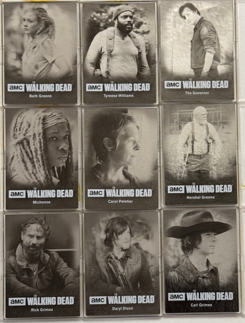 Walking Dead Season 4 Part 1 Silver Foil Character Bios Chase Card Set C01-C09 - TvMovieCards.com
