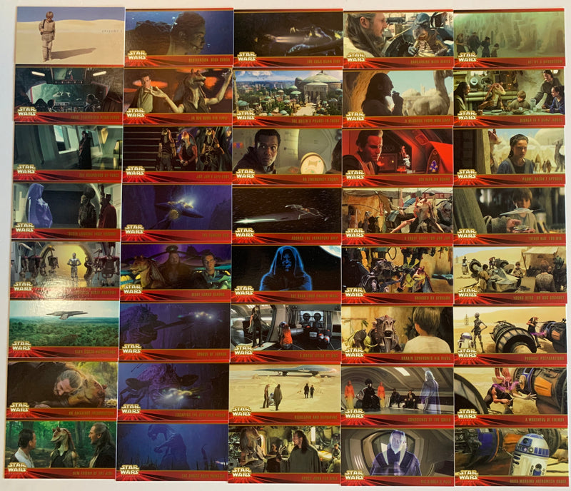 Star Wars Episode 1 Phantom Menace Widevision Base Card Set 80 Cards   - TvMovieCards.com