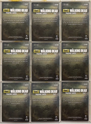 Walking Dead Season 4 Part 1 Silver Foil Character Bios Chase Card Set C01-C09 - TvMovieCards.com