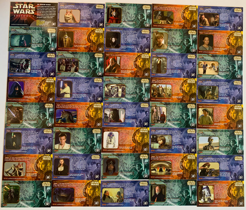 Star Wars Episode 1 Phantom Menace Widevision Base Card Set 80 Cards   - TvMovieCards.com