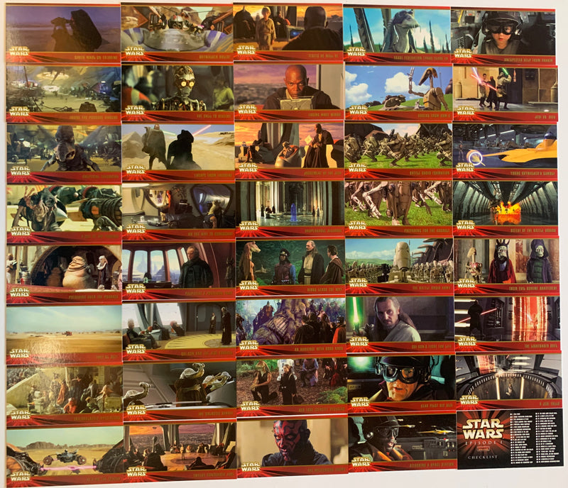 Star Wars Episode 1 Phantom Menace Widevision Base Card Set 80 Cards   - TvMovieCards.com