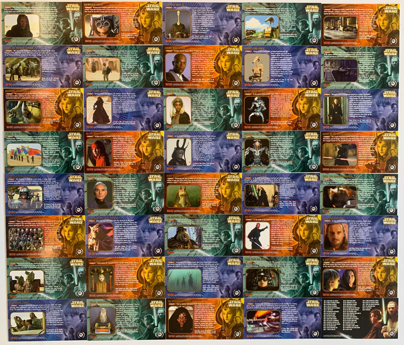 Star Wars Episode 1 Phantom Menace Widevision Base Card Set 80 Cards   - TvMovieCards.com