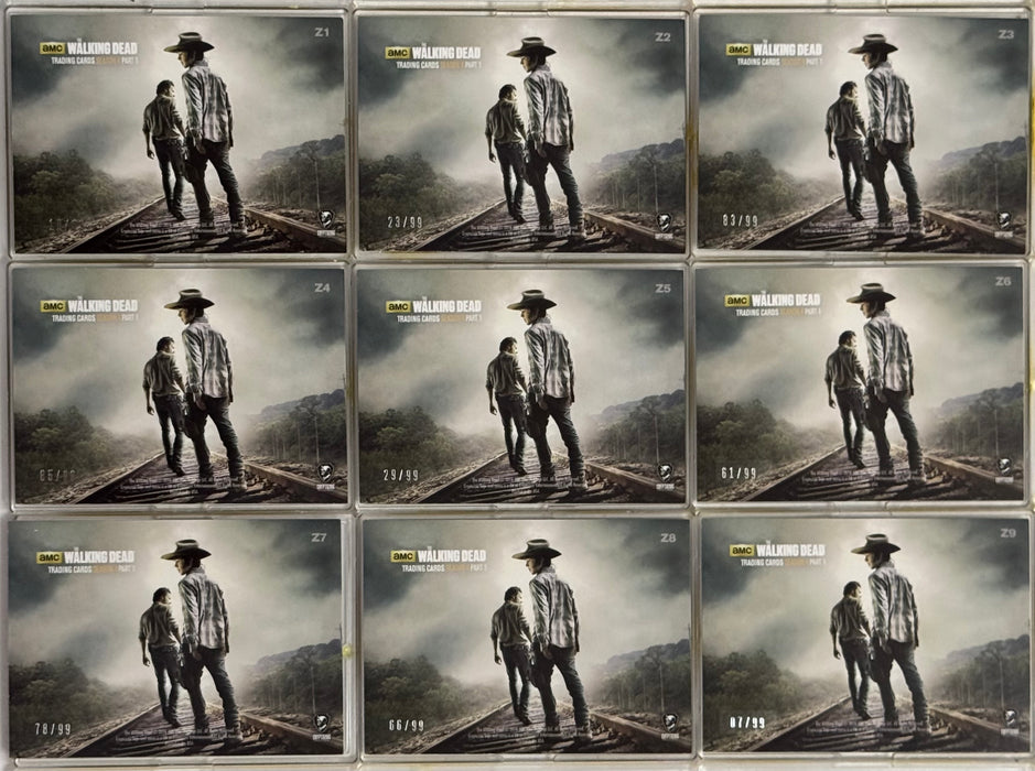 Walking Dead Season 4 Part 1 Silver Foil Terminus Puzzle Chase Card Set Z1-Z9 - TvMovieCards.com