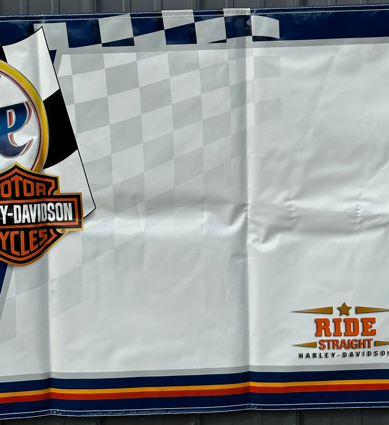 2000 Miller Lite Harley Davidson Motorcycle Racing Event 72" by 36" Banner   - TvMovieCards.com