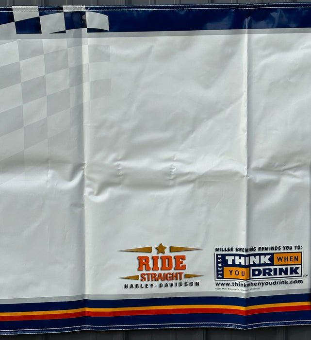 2000 Miller Lite Harley Davidson Motorcycle Racing Event 72" by 36" Banner   - TvMovieCards.com