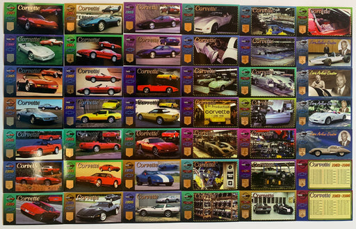 1996 Collect-A-Card Corvette Heritage Widevision 90 Card Base Set Complete - TvMovieCards.com