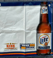 2000 Miller Lite Harley Davidson Motorcycle Racing Event 72" by 36" Banner   - TvMovieCards.com