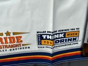 2000 Miller Lite Harley Davidson Motorcycle Racing Event 72" by 36" Banner   - TvMovieCards.com