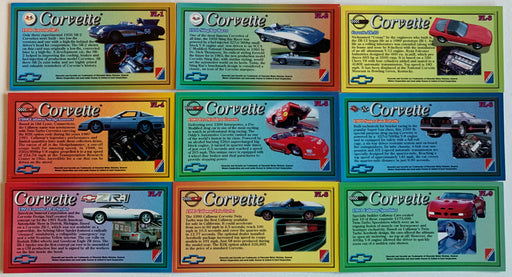 Corvette Heritage Fast-lane Chase Card Set  9 Cards Collect-A-Card 1996 FL-1-FL9   - TvMovieCards.com