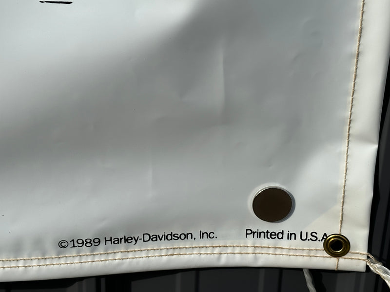 1990 Harley Davidson Dealer Showroom Banner "Running of the Hogs" 32" x 96"   - TvMovieCards.com