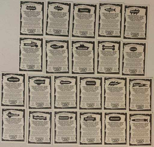 Nicktoons  MTV Nickelodean Tv Cartoon Show Card Set 22 Cards Capri Sun 1992   - TvMovieCards.com