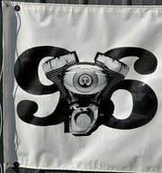 2007 Harley Davidson Dealer Showroom Banner "Twin Cam 96 Engine" 36" x 96"   - TvMovieCards.com