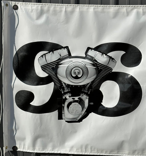 2007 Harley Davidson Dealer Showroom Banner "Twin Cam 96 Engine" 36" x 96"   - TvMovieCards.com