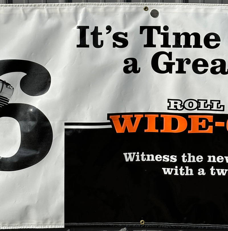 2007 Harley Davidson Dealer Showroom Banner "Twin Cam 96 Engine" 36" x 96"   - TvMovieCards.com