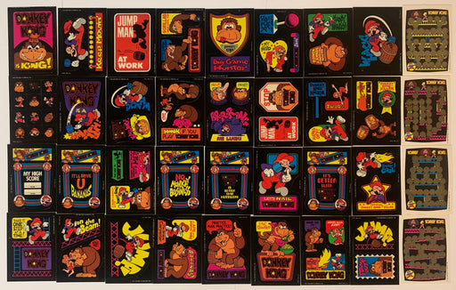 Donkey Kong Vintage Puzzle Sticker Card Set 36 Stickers Topps 1982   - TvMovieCards.com