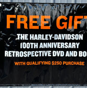 2004 Harley Davidson Dealer Showroom Banner "Captured on Chrome" 36" x 96"   - TvMovieCards.com