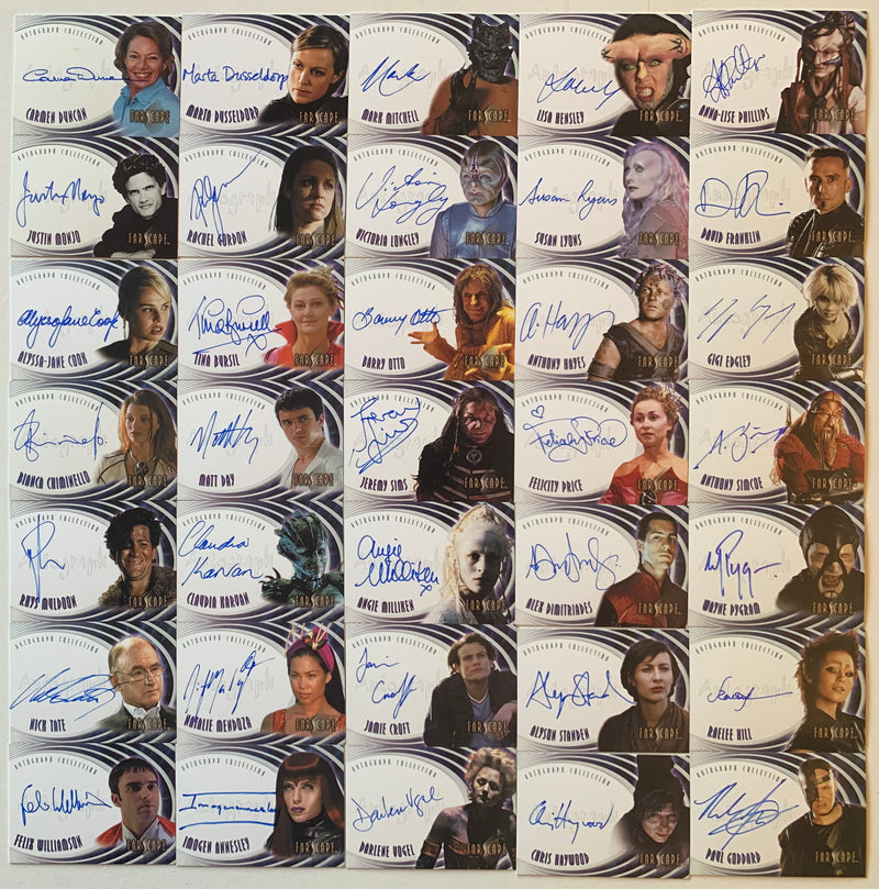 Farscape Through the Wormhole (Near Complete) Autograph Card Set 35/36   - TvMovieCards.com