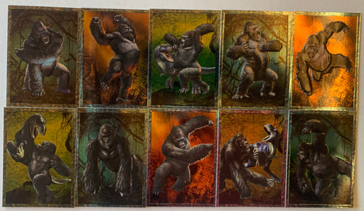 King Kong 8th Wonder of World Embossed Foil Chase Card Set (10) Topps 2005   - TvMovieCards.com