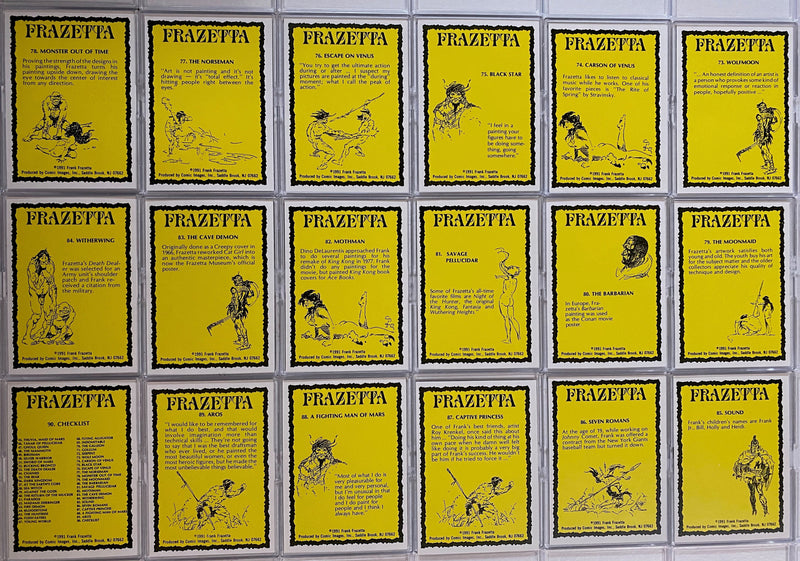 Frazetta Series 1 Base Card Set 90 Cards Comic Images 1991   - TvMovieCards.com