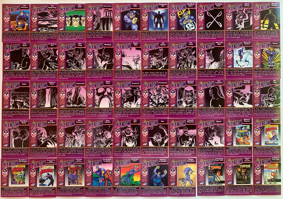 The Phantom Comic Trading Base Card Set of 90 Cards Comic Images 1995   - TvMovieCards.com