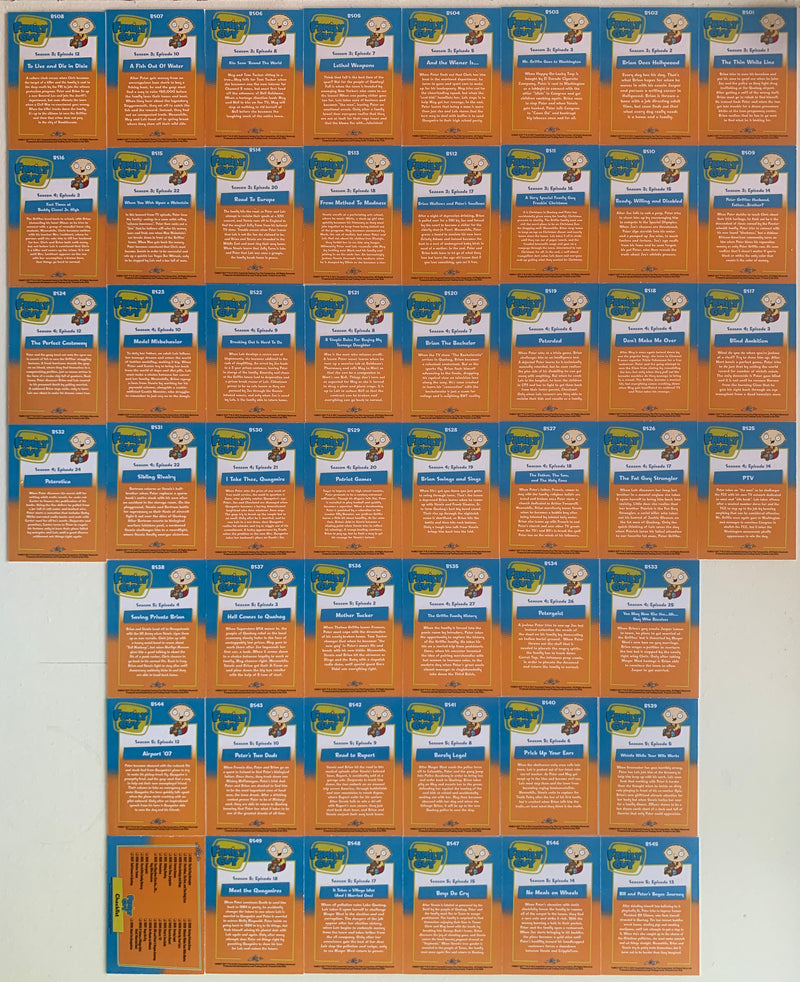 Family Guy Season 3 - 5  Base Card Set 50 Cards Leaf 2011   - TvMovieCards.com