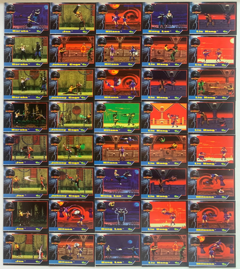 Mortal Kombat Series 2 Base Trading Card Set 80 Cards Classic Games 1994   - TvMovieCards.com