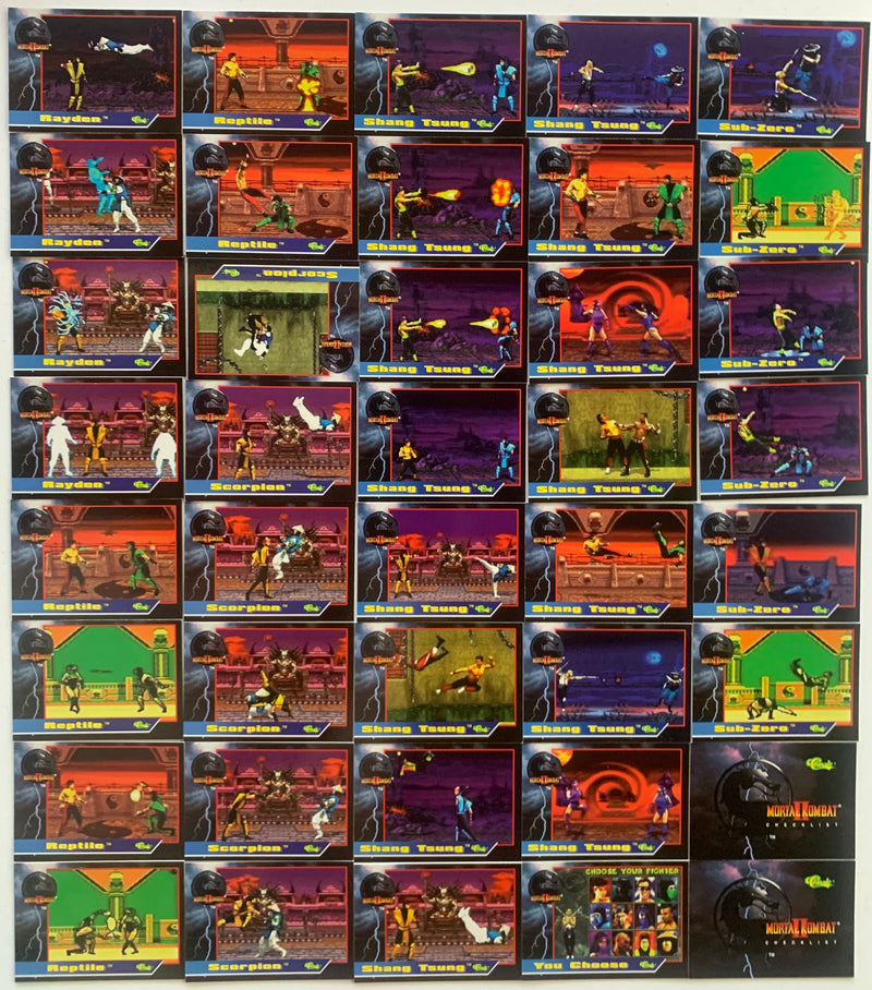 Mortal Kombat Series 2 Base Trading Card Set 80 Cards Classic Games 1994   - TvMovieCards.com