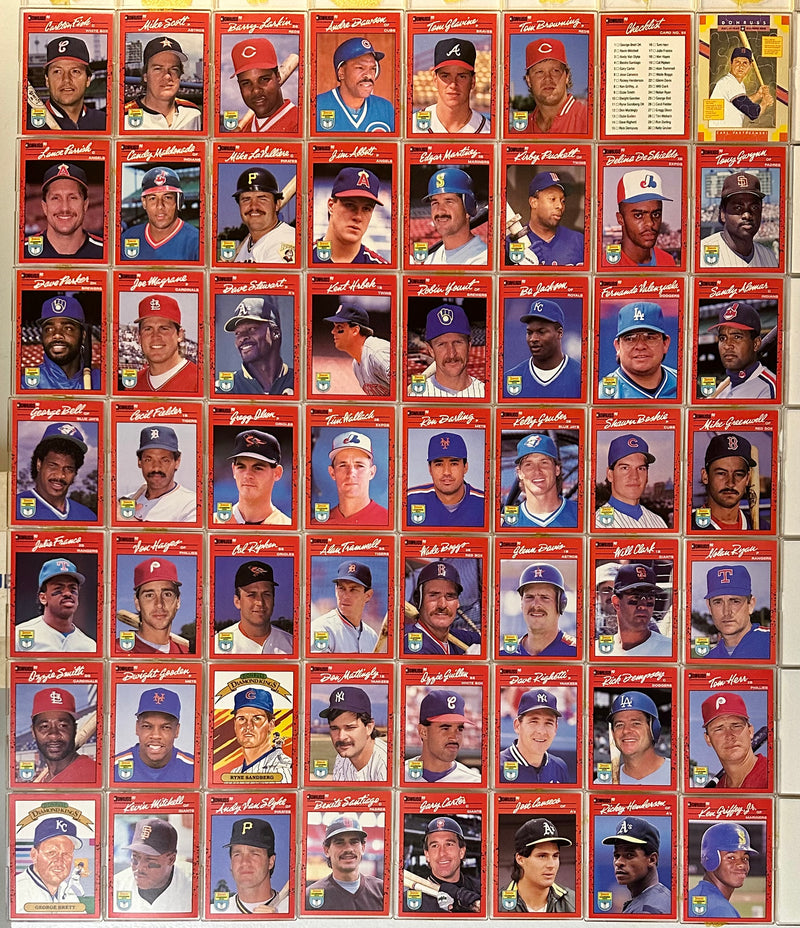 1990 Donruss Baseball Learning Series Trading Card Set 55 Cards Griffe —
