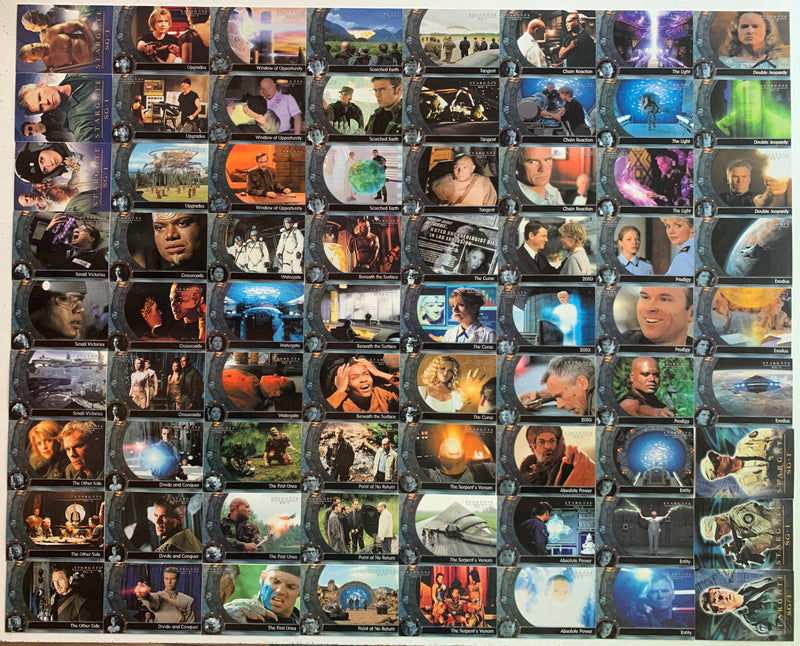 Stargate SG-1 Season Four Base Trading Card Set 72 Cards Rittenhouse 2002   - TvMovieCards.com