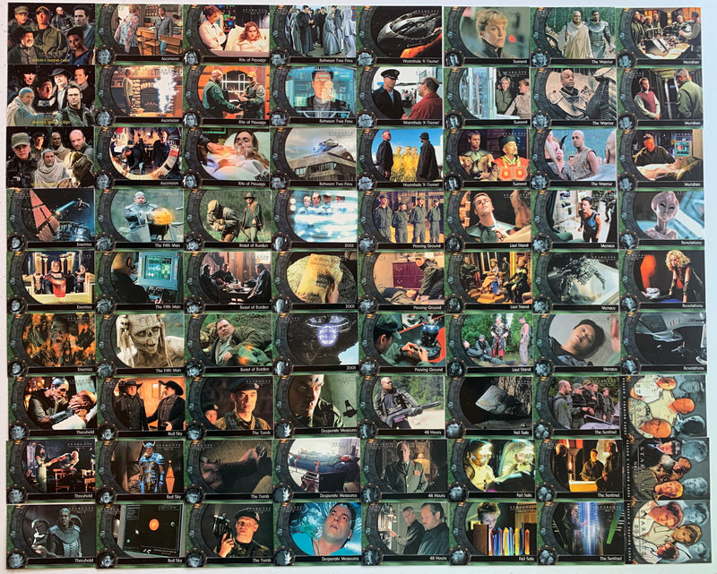 Stargate SG-1 Season Five Base Trading Card Set 72 Cards Rittenhouse   - TvMovieCards.com