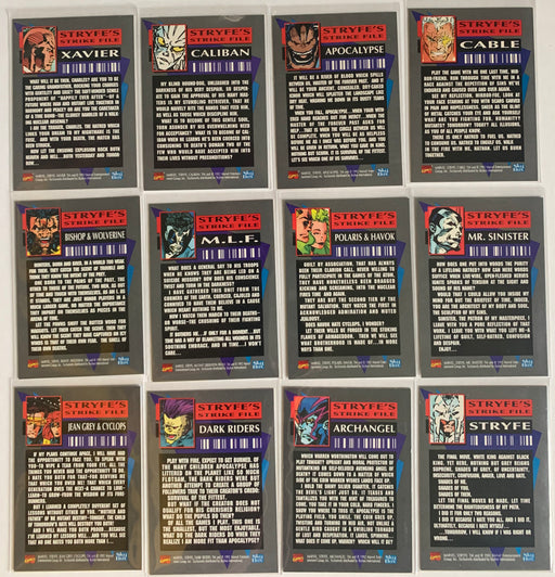 Marvel X-Cutioner's Song Comic Book Inserts Trading Card Set 12 Cards   - TvMovieCards.com