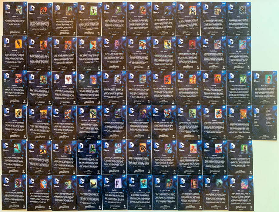 2012 DC Comics The New 52 Base Trading Card Set 62 Cards Cryptozoic   - TvMovieCards.com