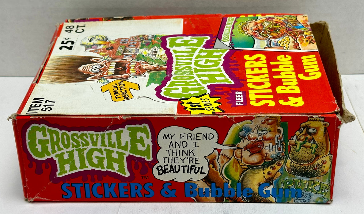 Grossville High Series 1 1st Vintage Sticker Card Box 48 Packs Fleer 1986   - TvMovieCards.com