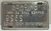 1988 Chicago Illinois Tax Tag Demonstration Motor Vehicle License Plate   - TvMovieCards.com