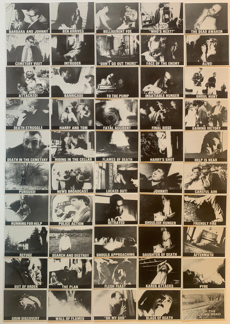 Night of the Living Dead Vintage Trading Card Set 50 Cards Rosem Ent. 1987   - TvMovieCards.com