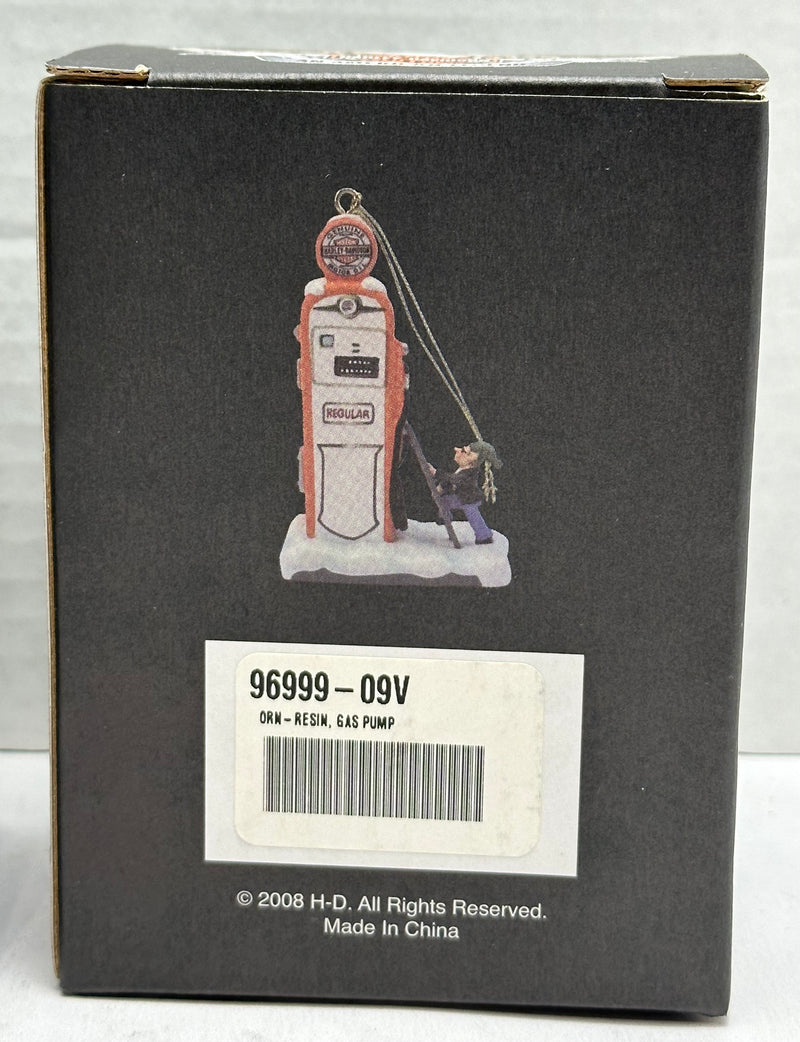 2008 Harley Davidson Gas Pump Resin Holiday Ornament 96999-09V   - TvMovieCards.com
