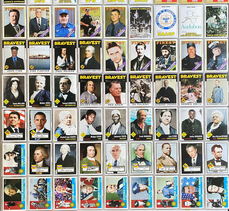 American Heritage Heroes Base Trading Card Set 125 Cards Topps 2009   - TvMovieCards.com