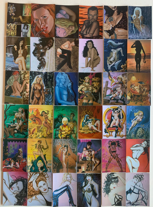 American Pin-up  Omnichrome Base Card Set 72 Cards Comic Image 1997   - TvMovieCards.com