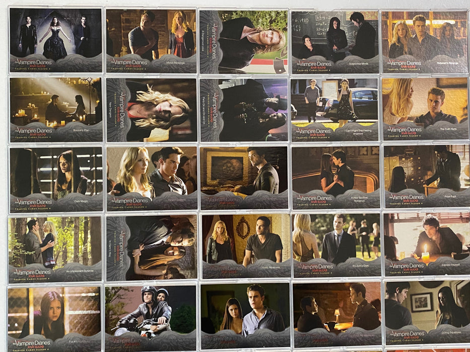 2016 Vampire Diaries Season 4 Silver Foil Parallel Base Trading Card Set 72 Card   - TvMovieCards.com